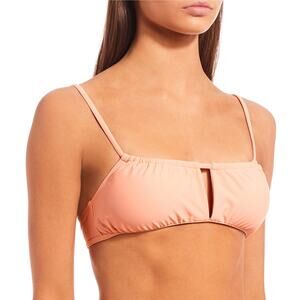 GB Swim Top Blush Bandeau Beach Keyhole Bralette Summer Beach Resortwear S